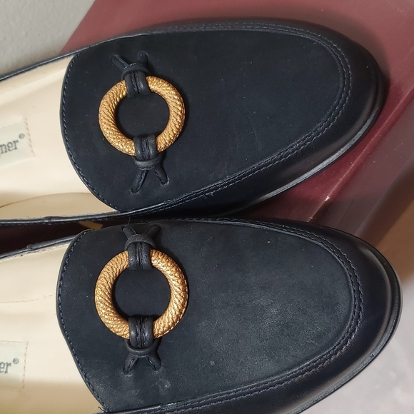 Etienne Aigner Margaret Low-Heel Loafers - Navy Size 5.5 - Picture 2 of 7